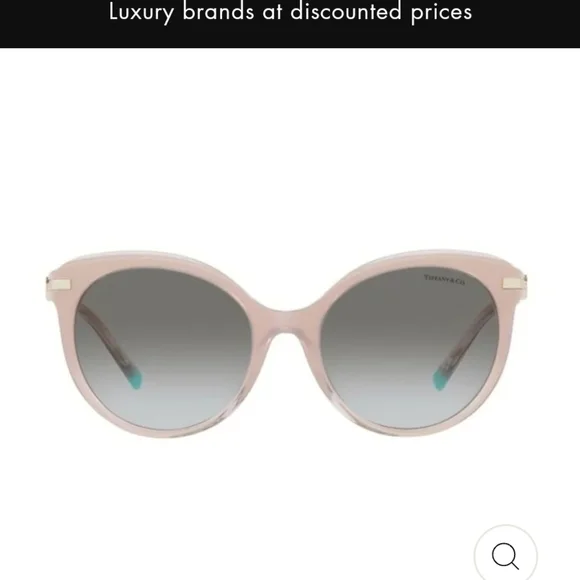 Tiffany & Company TF4189 Sunglasses Champaign Grey Cat Eye Crystal MA#482